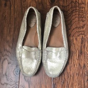 Clark’s gold flats